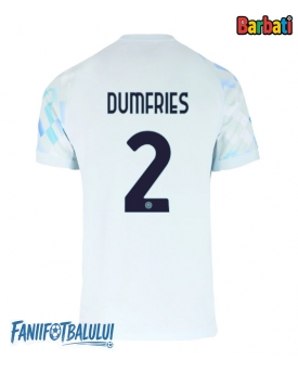 Inter Milan Denzel Dumfries #2 Tricou Fotbal Replică 2025-26 Barbati Deplasare